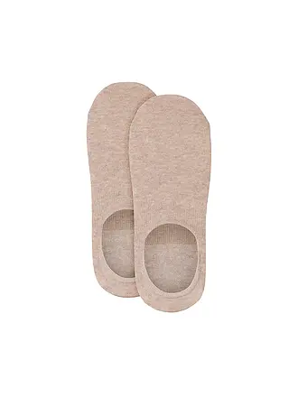 CAMANO | Füsslinge Lot de 2 COMFORT INVISIBLE gris clair chiné | beige